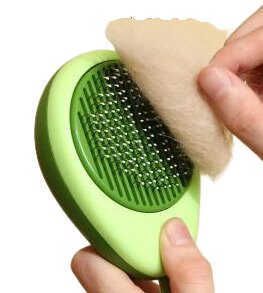 PetBrush | 2 in 1 Katzen Hunde Haar Massage Bürste Avocado - KIIRA General Store