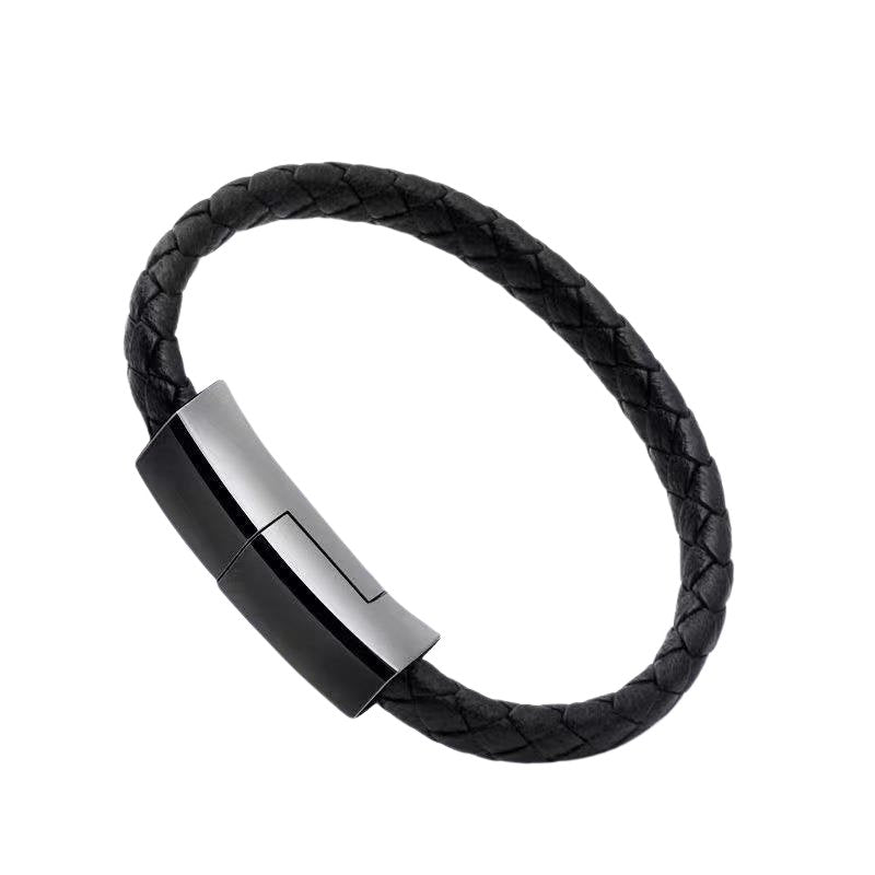 TechWrist | 2 in 1 Leder Armband Ladekabel Schmuck Android oder iPhone - KIIRA General Store